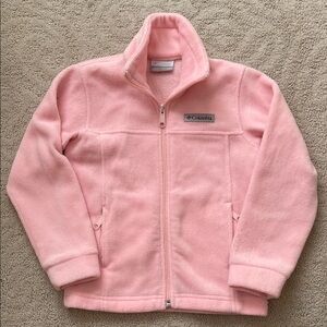 Columbia Pink Zip-Up Fleece Jacket -XXS/4/5